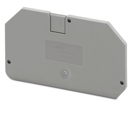 Phoenix Contact D-XTV 6 Series End Cover for Use with DIN Rail Terminal Blocks [1329515]; 270-0192