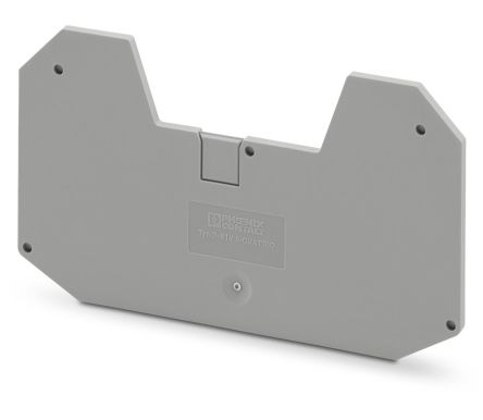 Phoenix Contact D-XTV 6-QUATTRO Series End Cover for Use with DIN Rail Terminal Blocks [1329517]; 270-0194