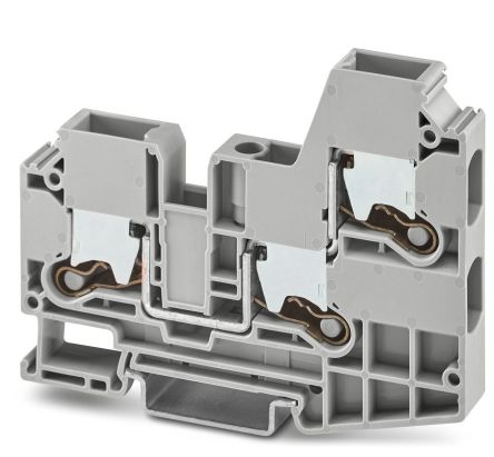 Phoenix Contact 1329603 XTV 10-TWIN Series Grey, 10mm², Single-Level, Push In Termination [1329603]; 270-0197