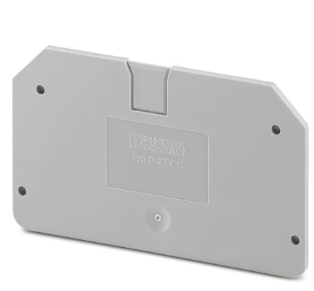 Phoenix Contact D-XTV 10 Series End Cover for Use with DIN Rail Terminal Blocks [1329608]; 270-0200