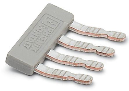 Phoenix Contact EB 4- 5 Series Insertion Bridge for Use with DIN Rail Terminal Blocks [1401161]; 270-0205