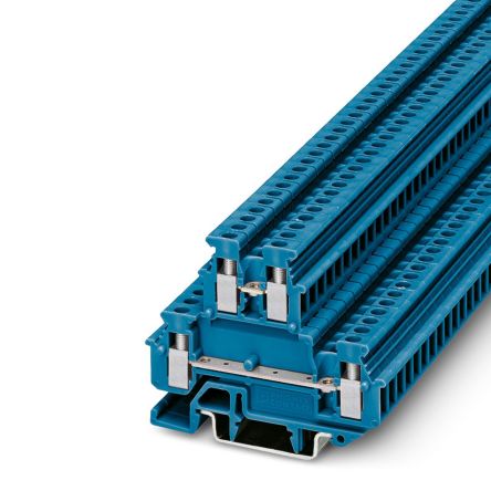 Phoenix Contact 1414077 MBKKB 2.5 BU Series Blue, 2.5mm², 2-Level, Screw Termination [1414077]; 270-0282