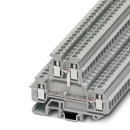 Phoenix Contact 1414103 MBKKB 2.5-BE Series Grey, 2.5mm², 2-Level, Screw Termination [1414103]; 270-0283