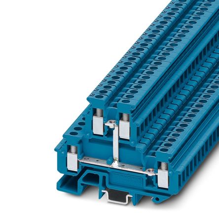 Phoenix Contact 1414132 MBKKB 2.5-PV BU Series Blue, 2.5mm², 2-Level, Screw Termination [1414132]; 270-0284