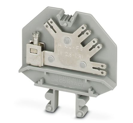 Phoenix Contact 2017017 HK 4-FS(8-2.8-0.8) Series Grey, 4mm², 1-Level, Screw Termination [2017017]; 270-0309