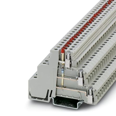 Phoenix Contact 2716279 DIKD 1.5-LA 24RD/U-O Series Grey, 2.5mm², Triple-Level, Screw Termination [2716279]; 270-0321
