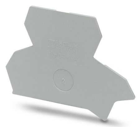 Phoenix Contact D-UKK 4 Series End Cover for Use with DIN Rail Terminal Blocks [2770558]; 270-0335