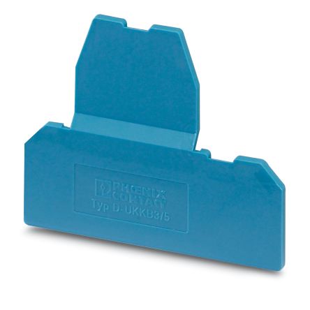 Phoenix Contact D-UKKB 3/5 BU Series End Cover for Use with DIN Rail Terminal Blocks [2771104]; 270-0347