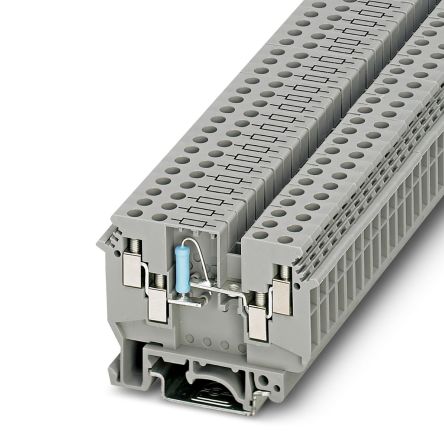 Phoenix Contact 2775250 UDK 4-DUR 499 Series Grey, 2.5mm², 1-Level, Screw Termination [2775250]; 270-0352