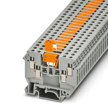 Phoenix Contact 2776044 UDK 4-MTK-P/P MITSPERRE Series Grey, 4mm², 1-Level, Screw Termination [2776044]; 270-0356
