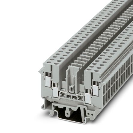 Phoenix Contact 2777014 UDK 4-TG Series Grey, 4mm², Single-Level, Screw Termination [2777014]; 270-0357
