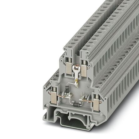 Phoenix Contact 2791142 UKK 5-2DIO/UL-O/UL-UR Series Grey, 4mm², 2-Level, Screw Termination [2791142]; 270-0365