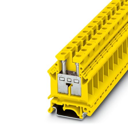 Phoenix Contact 3000569 UK 16 N YE Series Yellow, 16mm², 1-Level, Screw Termination [3000569]; 270-0381
