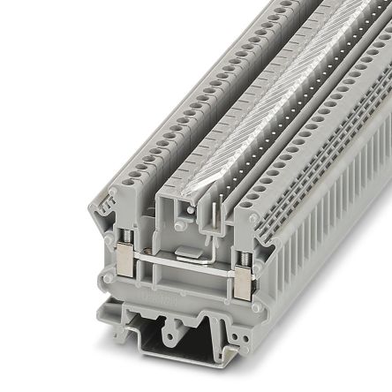 Phoenix Contact 3002131 UK 3D-MSTBV-5.08 Series Grey, 4mm², 1-Level, Plug In, Screw Termination [3002131]; 270-0400