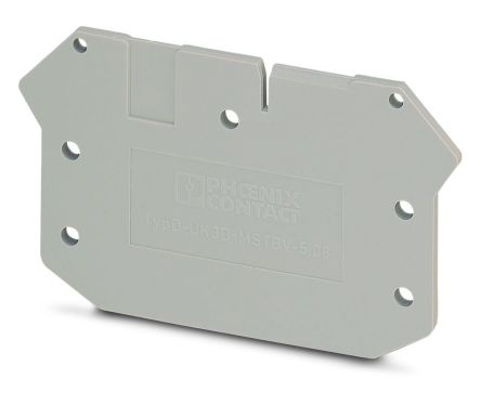 Phoenix Contact D-UK3D-MSTBV-5.08 Series End Cover for Use with DIN Rail Terminal Blocks [3002186]; 270-0401