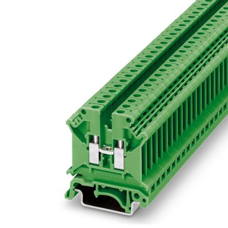 Phoenix Contact 3003965 UK 5 N GN Series Green, 4mm², 1-Level, Screw Termination [3003965]; 270-0408