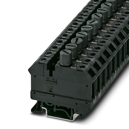 Phoenix Contact 3005112 UK 10-DREHSILED 12(5X20) Series Black, 16mm², 1-Level, Screw Termination [3005112]; 270-0411