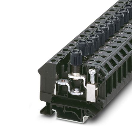Phoenix Contact 3005688 UK 10-DREHSI/K(5X25) Series Black, 16mm², 1-Level, Screw Termination [3005688]; 270-0414