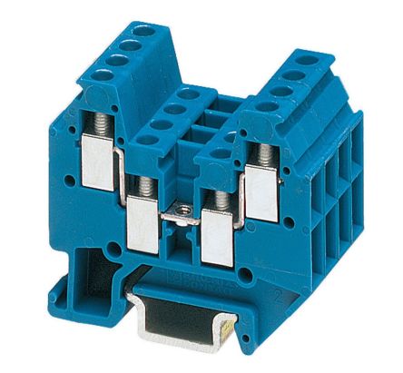 Phoenix Contact 3025150 MT 1.5-QUATTRO BU Series Blue, 1.5mm², 1-Level, Screw Termination [3025150]; 270-0442