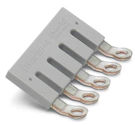 Phoenix Contact EB 5-OTTA 6 Series Insertion Bridge for Use with DIN Rail Terminal Blocks [3026050]; 270-0448