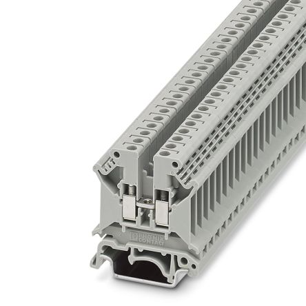 Phoenix Contact 3026560 UK 5 N-PHR Series Grey, 4mm², 1-Level, Screw Termination [3026560]; 270-0462