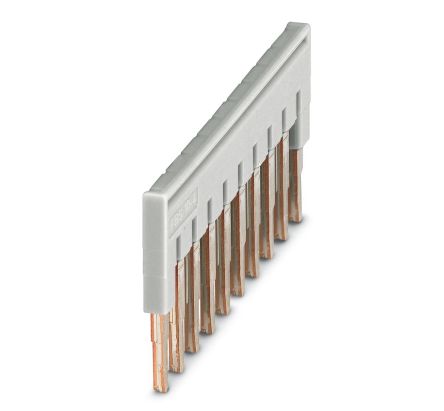 Phoenix Contact FBS 10-4 GY Series Plug-in Bridge for Use with DIN Rail Terminal Blocks, 17.5A [3030160]; 270-0468