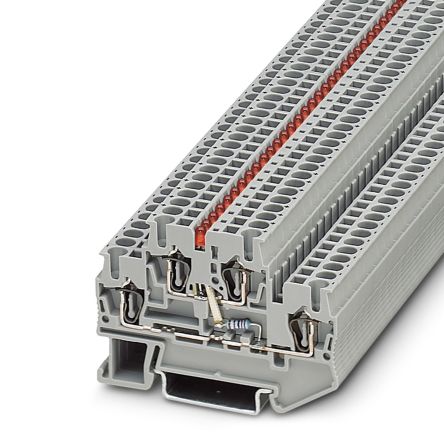 Phoenix Contact 3031607 STTB 2.5-LA 24 RD Series Grey, 2.5mm², 2-Level, Spring Cage Termination [3031607]; 270-0475