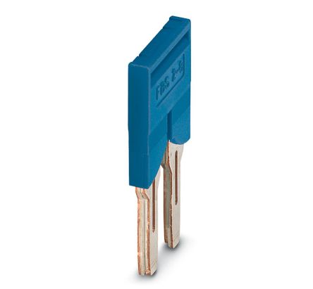 Phoenix Contact FBS 2-8 BU Series Plug-in Bridge for Use with DIN Rail Terminal Blocks, 41A [3032567]; 270-0480