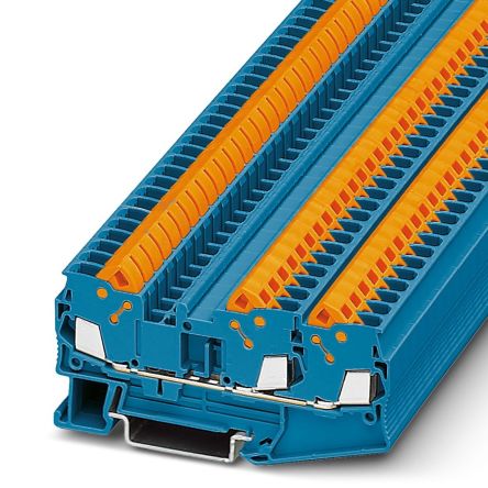 Phoenix Contact 3206461 QTC 2.5-TWIN BU Series Blue, 2.5mm², 1-Level, Quick Termination [3206461]; 270-0678