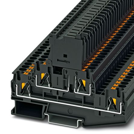 Phoenix Contact 3211901 PTTB 4-HESILED 250-EX (5X20) Series Black, 4mm², 1-Level, Push In Termination [3211901]; 270-0697
