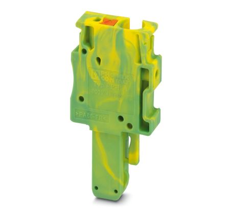 Phoenix Contact PP-H 4/ 1-L GNYE Series Terminal Plug for Use with Din Rail, 32A [3211958]; 270-0698