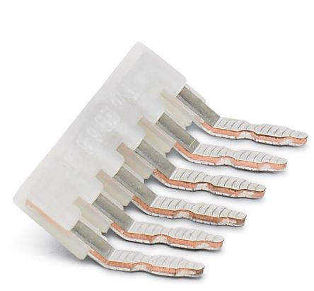 Phoenix Contact EB 6- 6/DR Series Insertion Bridge for Use with DIN Rail Terminal Blocks [5020755]; 270-0737