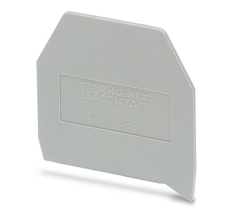 Phoenix Contact D-URKN Series End Cover for Use with DIN Rail Terminal Blocks [5032044]; 270-0751