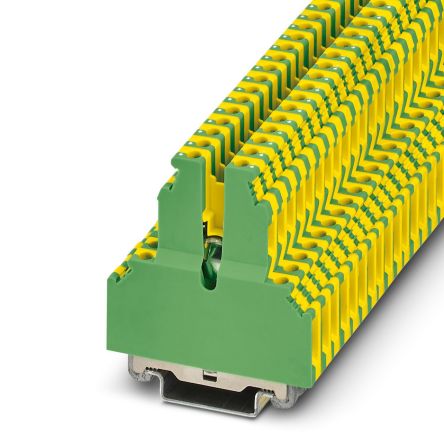 Phoenix Contact 5036037 UKK 5-PE-1 Series Green, Yellow, 4mm², 2-Level, Screw Termination [5036037]; 270-0753