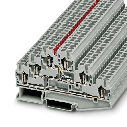 Phoenix Contact 3035580 ST 2.5-3L-LA 24RD/O-M Series Grey, 2.5mm², 3-Level, Spring Cage Termination [3035580]; 270-2484