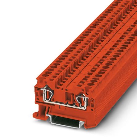 Phoenix Contact 3037151 ST 4 RD Series Red, 4mm², 1-Level, Spring Cage Termination [3037151]; 270-2491