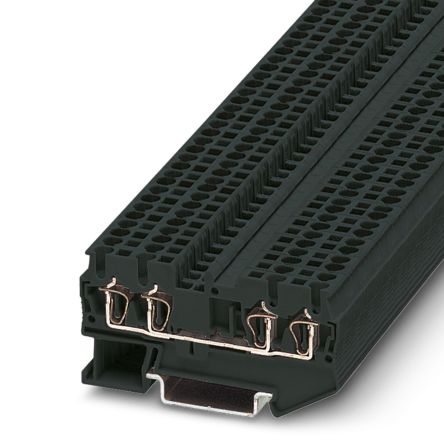 Phoenix Contact 3037452 ST 2.5-QUATTRO BK Series Black, 2.5mm², Spring Cage Termination [3037452]; 270-2493