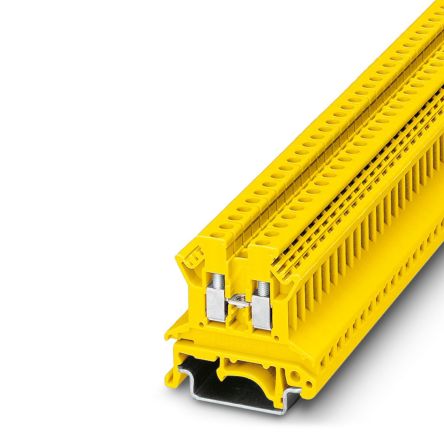 Phoenix Contact 3038011 UK 2.5 N YE Series Yellow, 2.5mm², 1-Level, Screw Termination [3038011]; 270-2497