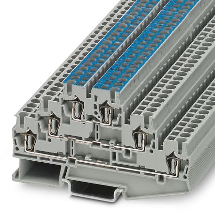 Phoenix Contact 3038312 ST 2.5-L/L/N Series Grey, 2.5mm², 3-Level, Spring Cage Termination [3038312]; 270-2498