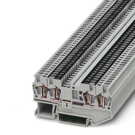 Phoenix Contact 3038600 ST 1.5-QUATTRO-U Series Grey, 1.5mm², 1-Level, Spring Cage Termination [3038600]; 270-2500