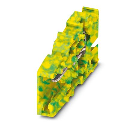 Phoenix Contact SC 2.5/ 1-L GNYE Series Combi Receptacle for Use with DIN Rail Terminal Blocks, 24A [3042201]; 270-2517