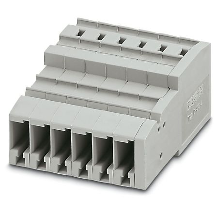 Phoenix Contact SC 4/ 6 Series Combi Receptacle for Use with DIN Rail Terminal Blocks, 32A [3042492]; 270-2522