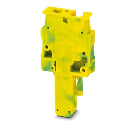 Phoenix Contact SP 4/ 1-L GNYE Series Terminal Plug for Use with Din Rail, 32A [3042777]; 270-2526