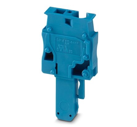 Phoenix Contact SP 4/ 1-M BU Series Terminal Plug for Use with Din Rail, 32A [3042793]; 270-2527