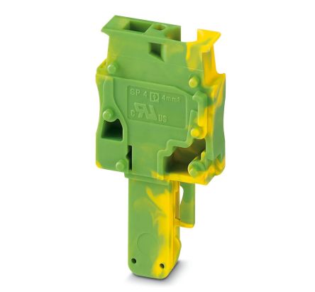 Phoenix Contact SP 4/ 1-R GNYE Series Terminal Plug for Use with Din Rail, 32A [3042832]; 270-2529