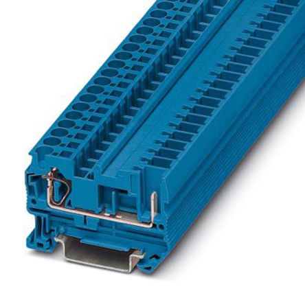 Phoenix Contact 3042874 ST 4/ 1P BU Series Blue, 4mm², 1-Level, Plug In, Spring Cage Termination [3042874]; 270-2530