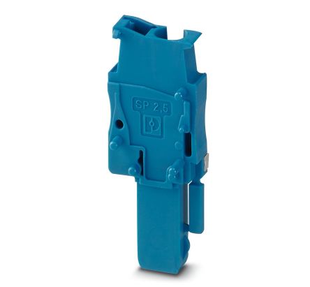 Phoenix Contact SP 2.5/ 1-R BU Series Terminal Plug for Use with Din Rail, 24A [3043080]; 270-2537