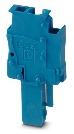 Phoenix Contact SPB 2.5/ 1-M BU Series Terminal Plug for Use with Din Rail, 24A [3043145]; 270-2538
