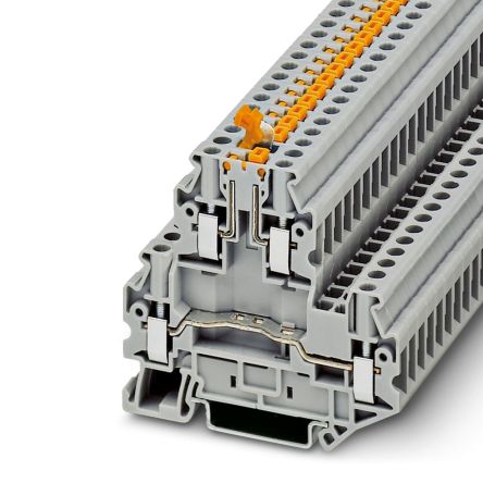 Phoenix Contact 3044775 UTTB 4-MT Series Grey, 4mm², 1-Level, Screw Termination [3044775]; 270-2541
