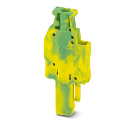 Phoenix Contact UPBV 2.5/ 1 GNYE Series Terminal Plug for Use with Din Rail, 24A [3045253]; 270-2542